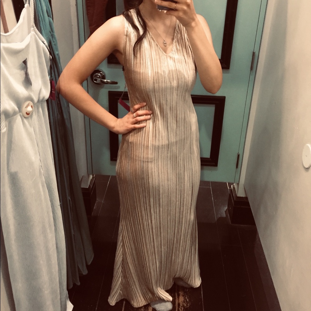 Gold formal dress